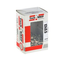 Саморезы универсальные 12х3,5 мм (200 шт) желтые - коробка с окном ( 0,123 кг)  102230  Tech-KREP