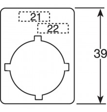 Шильдик серебряный *OFF-ON* (2-х позиционные переключатели)  SK615552-53  ABB