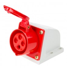 Розетка 114 стационарная 3Р+РЕ 16А 380В IP44  11-8910  REXANT