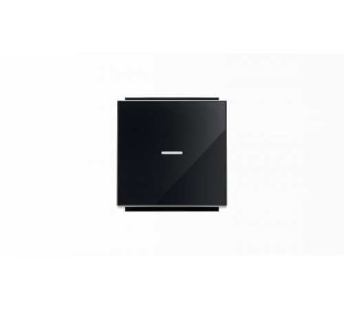 Клавиша для 1-клавишных выключателей/переключателей/кнопок с линзой подсветки, серия SKY, цвет стекло чёрное2CLA850130A2501 ABB