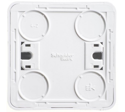 Этюд Белый О/У Переключатель 1-клавишный  BA10-004B  SE