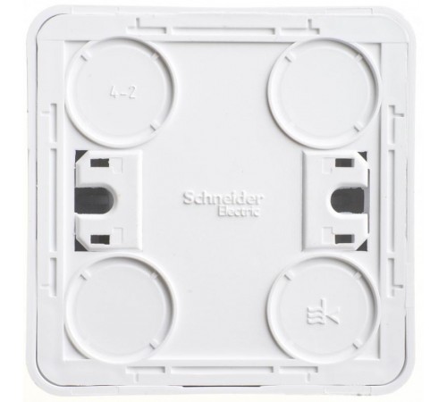 Этюд Белый О/У Переключатель 1-клавишный  BA10-004B  SE