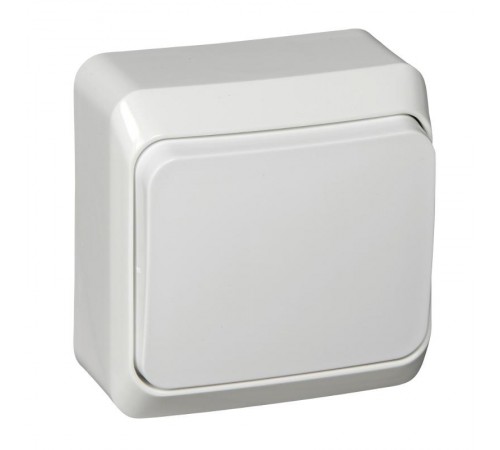 Этюд Белый О/У Переключатель 1-клавишный  BA10-004B  SE