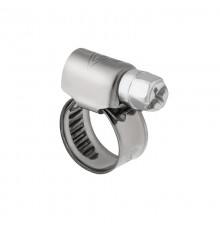 Хомут червячный 8-12/9-0,6мм, нержавеющая сталь W2, (50 шт/уп)  07-0708  REXANT