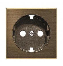 Накладка для розетки SCHUKO с плоской поверхностью, серия SKY, цвет античная латунь  2CLA858890A1201  ABB