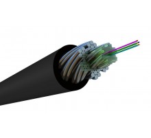 FO-AWS2-OUT-9-1-PE-BK Кабель волоконно-оптический 9/125 (G.652D) одномодовый, 1 волокно, гибкий, бронир., внешний, PE, черн. 446844  Hyperline