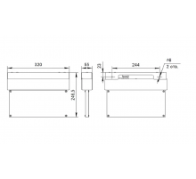 Световой указатель аварийного освещения BS-TERON-10-S1-24 Grаy  a21400  Белый свет