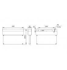 Световой указатель аварийного освещения BS-TERON-10-S1-24 Grаy  a21400  Белый свет