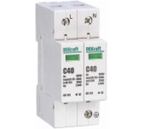 Ограничитель перенапряжений 2P 40кА C 420В ОП-101  18016DEK  DEKraft