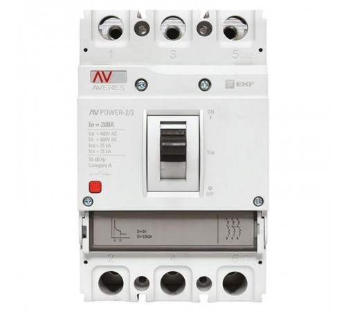 Выключатель автоматический AV POWER-2/3 200А 35kA TR  mccb-23-200-TR-av  EKF