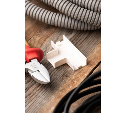 Угол T-образный (20х10) (4 шт) Plast EKF PROxima Белыйtchw-20-10x4EKF