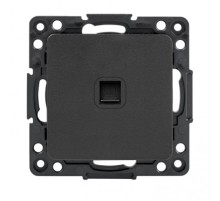 Стокгольм Механизм Розетки RJ-45 1-местной черный PROxima  EZK01-035-10  EKF