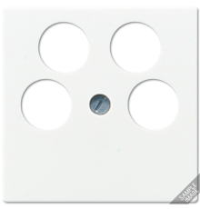 Крышка для SAT-TV-розетки с 4-мя гнездами; мокка A561-4SAT2MO Jung