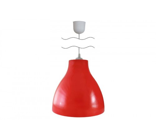 Светильник НСБ 21-60-052 УХЛ4 "Melodi" красный, шнур белый   SQ0313-0017  TDM