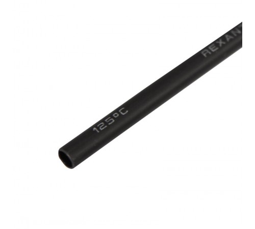 Термоусадка клеевая 3,0 / 1,0 мм, черная (1м)  26-0003  REXANT