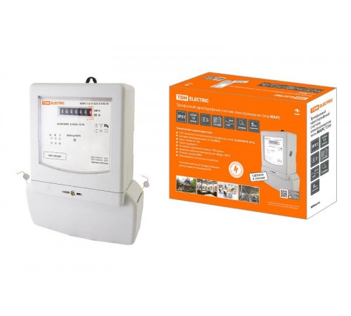 Счетчик МАРС-1,0-31-Ш3-5(100)-М (3ф, 1тар,монт.панель, прямое подкл, мех.ОУ)  SQ1105-0021  TDM