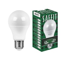 Лампа светодиодная SBA6012 12W 4000K 230V E27 A60  55008  SAFFIT