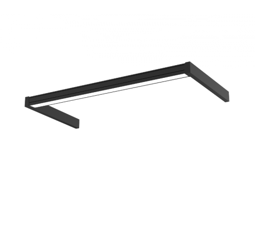 Светильник светодиодный ДПО VARTON Integral 25Вт CRI90 4000K 1535х605х70мм IP40 RAL9005 черный муар опал  V1-E0-90373-60OP0-4002540  VARTON