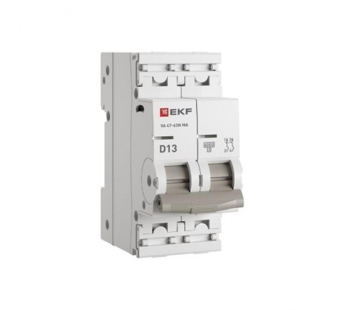 Выключатель автоматический ВА 47-63N MA 2P 13А (D) 6кА без теплового расцепителя PROXIMA  M63MA6213D  EKF