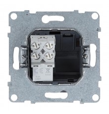 SUNO Телефонная розетка RJ11 одиночная. Цвет "Алюминий"  721361  Legrand