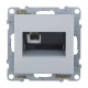 SUNO Телефонная розетка RJ11 одиночная. Цвет "Алюминий"  721361  Legrand