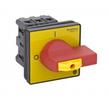 Выключатель-Разъединитель 3P 25A IP20 с красной рукояткой на дверцу 4 винта 1 замок  MSD25360R  SE