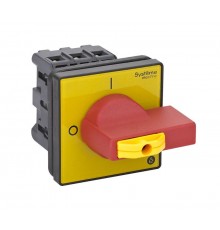 Выключатель-Разъединитель 3P 25A IP20 с красной рукояткой на дверцу 4 винта 1 замок  MSD25360R  SE