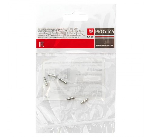 Наконечник штыревой втулочный НШв  1.5-8 (уп5шт) EKF PROxima  nshv-1.5-8r  EKF