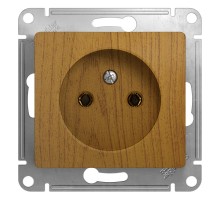 Glossa Дерево Дуб Розетка без заземления  GSL000541  SE