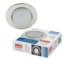 Светильник декор.встр Luciole DLS-L159 GX53 CHROME/GLASSY GX53 доп.LED подсветка 4Вт металл/стекл. Хром/зерк.  UL-00005324  Fametto