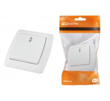Выключатель на 2 направления 1 кл. 10А белый "Онега"   SQ1805-0003  TDM