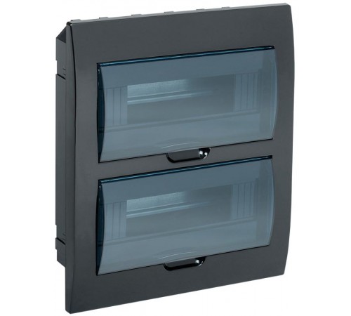 Корпус пластиковый встраиваемый на 24 модуля ЩРВ-П-24 IP41 черный KREPTA 3  MKP12-V-24-41-K02  IEK