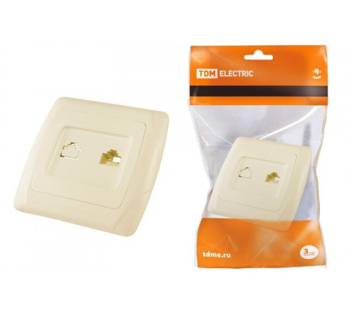 Розетка компьютерная RJ45  сл. кость "Онега"   SQ1805-0051  TDM