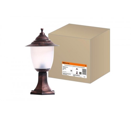 Светильник садово-парковый Прага Эл-11-72М 60 Вт Е27 напольный медь  SQ0330-0512  TDM
