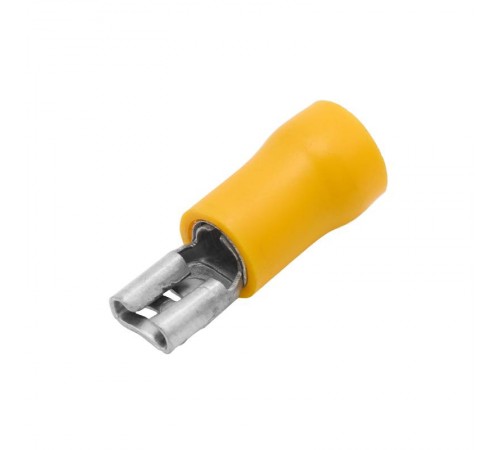 Наконечник плоский, с изолир.фланцем (розетка), 2,5-6мм.кв.4,8х0,8мм.  2C01P  DKC