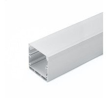 Профиль алюминиевый для светодиодной ленты накладной "Линии света" с крепежами, серебро, CAB256  10367  Feron