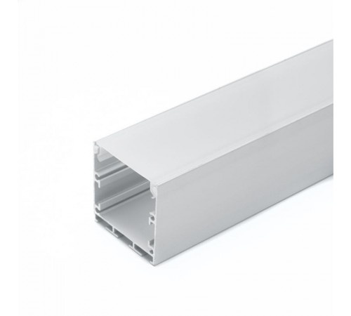 Профиль алюминиевый для светодиодной ленты накладной "Линии света" с крепежами, серебро, CAB256  10367  Feron