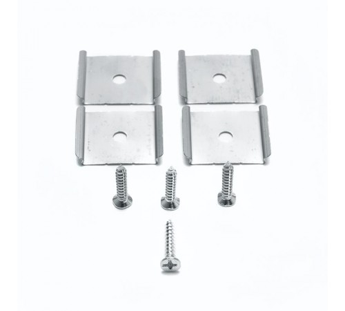 Профиль алюминиевый "Линии света" накладной, черный, CAB257 с матовым экраном, 2 заглушками, 4 крепежами в комплекте  10370  FERON