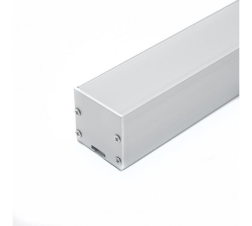 Профиль алюминиевый для светодиодной ленты накладной "Линии света" с крепежами, серебро, CAB256  10367  Feron