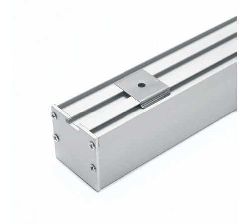 Профиль алюминиевый для светодиодной ленты накладной "Линии света" с крепежами, серебро, CAB256  10367  Feron