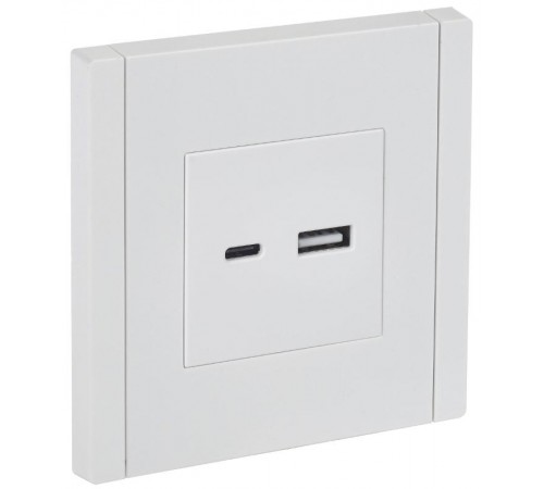FORTE&PIANO Розетка USB A+C 3,1А FP250 белый  FP-U22-D31-K01  IEK
