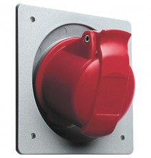 Розетка панельная с угловым унифицированным фланцем 316RAU5, 16A, 3P+E, IP44, 5ч  2CMA193225R1000  ABB