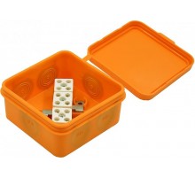 КРП 2403-10, Коробка разветвительная противопожарная (огнестойкая), оранжевый 85х85х40  КРП 2403-10  HEGEL