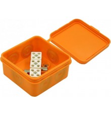 КРП 2403-10, Коробка разветвительная противопожарная (огнестойкая), оранжевый 85х85х40  КРП 2403-10  HEGEL