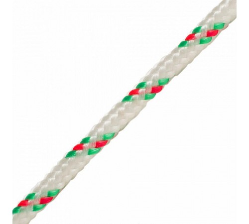 Шнур плетеный ПП 10 мм с серд., 24-пряд. высокопр., цветной, 10 м  139915  Tech-KREP