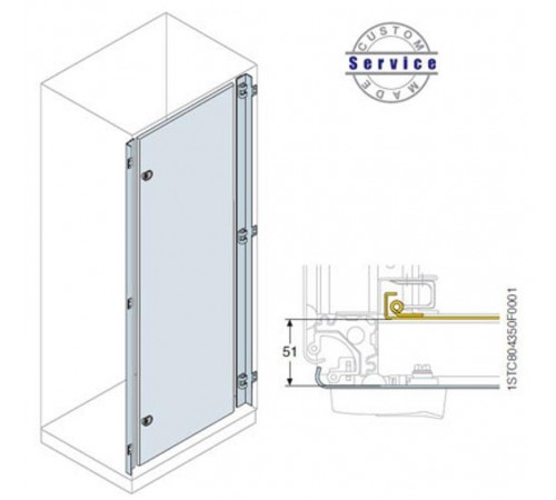 Дверь внутренняя 2200x1000мм ВхШ  EE2210K  ABB
