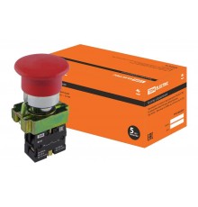 Кнопка BС41 "Грибок" без подсветки красный 1з   SQ0704-0044  TDM