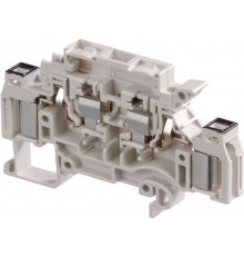 Клемма D2,5/8.SFT.ADO2 держатель предохранителя 5х20, 5х25 мм, тест. гнезда диам. 2 или 2,3 мм, ADO 2.5мм.кв., серый  1SNA199184R1100  TE