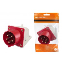 Вилка 515 стационарная 3Р+РЕ+N 16А 380В IP44   SQ0605-0013  TDM