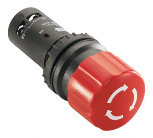 Кнопка CE3T-10R-20 аварийного останова с фиксацией 2НО отпускани евытягиванием 30мм  1SFA619500R1021  ABB